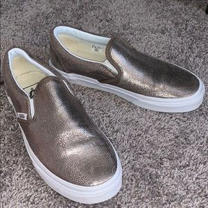 Metallic gold vans
